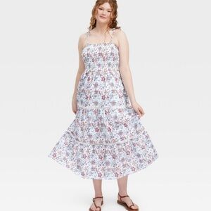 Roller Rabbit for Target Floral Tiered Smocked Sundress - Light Blue SOLD OUT XS